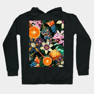 Tropical Orange Garden Hoodie